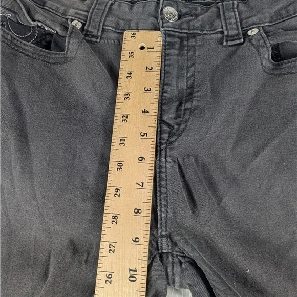 True Religion Skinny Jeans Womens Size 36 Black Halle Mid Rise Super Skinny Jean - Picture 9 of 9
